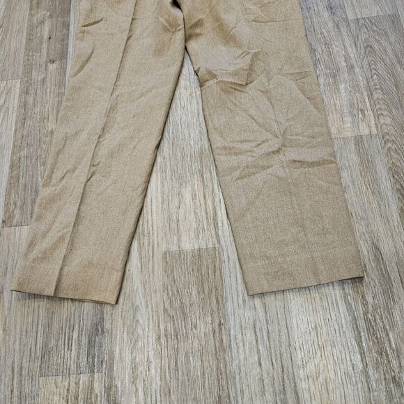 Vtg Pendleton Virgin Wool Trouser Pants Womens 6 Beige Neutral Capsule Wardrobe - Picture 3 of 9